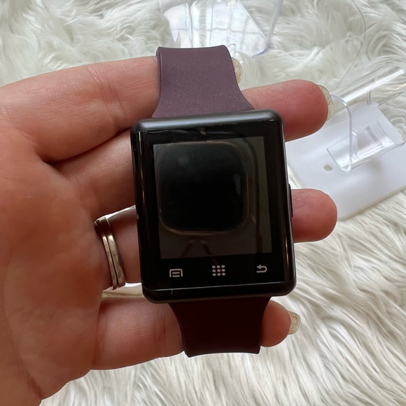 iTouch Air Smart Watch Android Wear Wearables Red Gunmetal Rubber Bluetooth 41mm - Picture 7 of 8